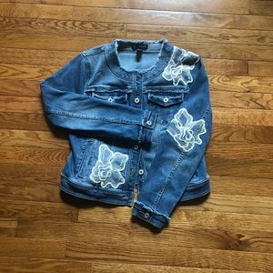 Embellished denim jacket